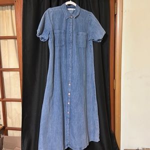Ankle Length Denim Dress